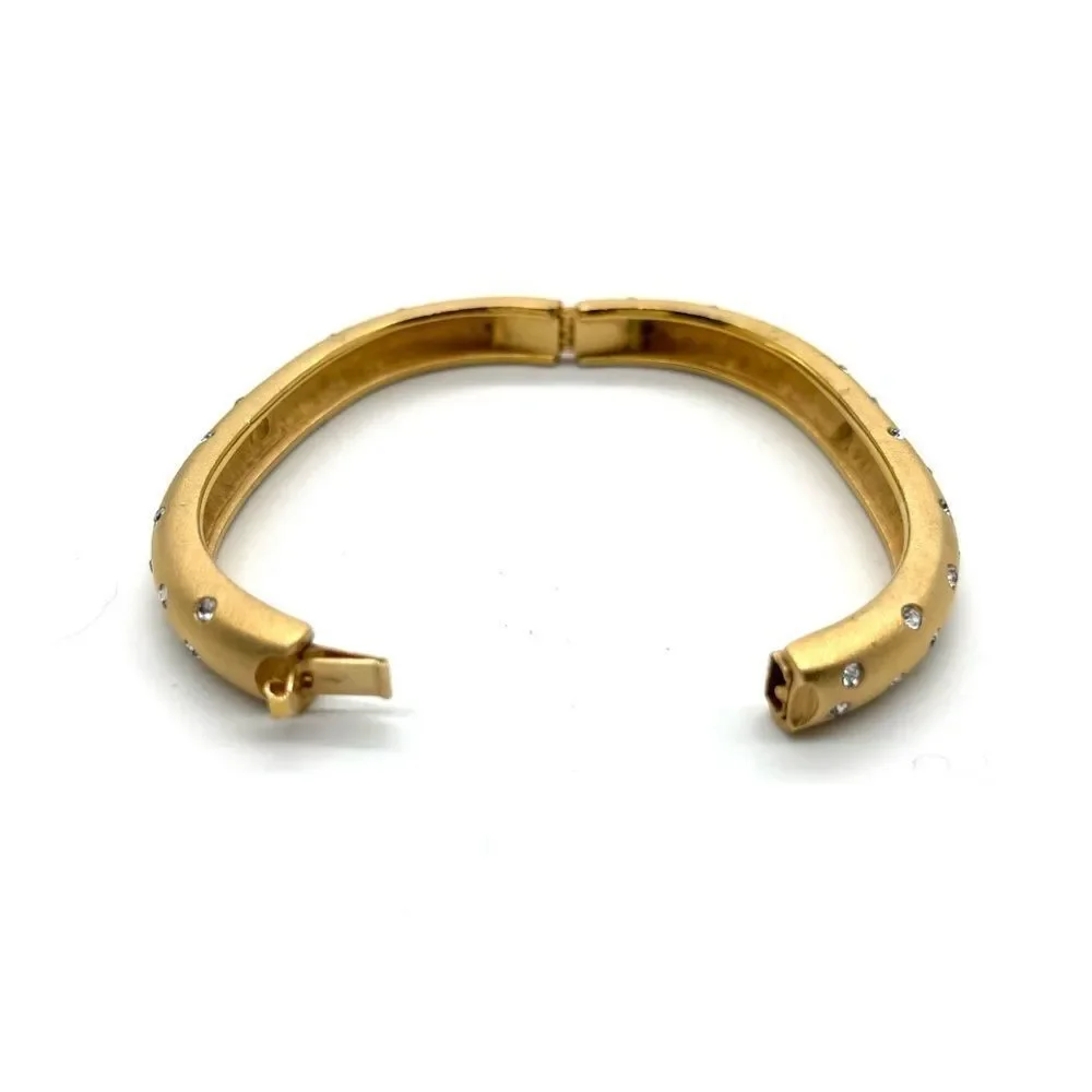 Swarovski Cuff in Gold tone w/Swarovski Crystals